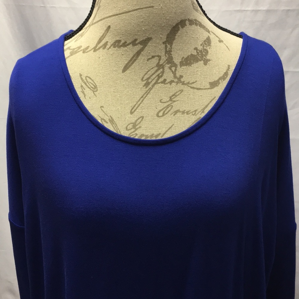 Royal blue cross back Top